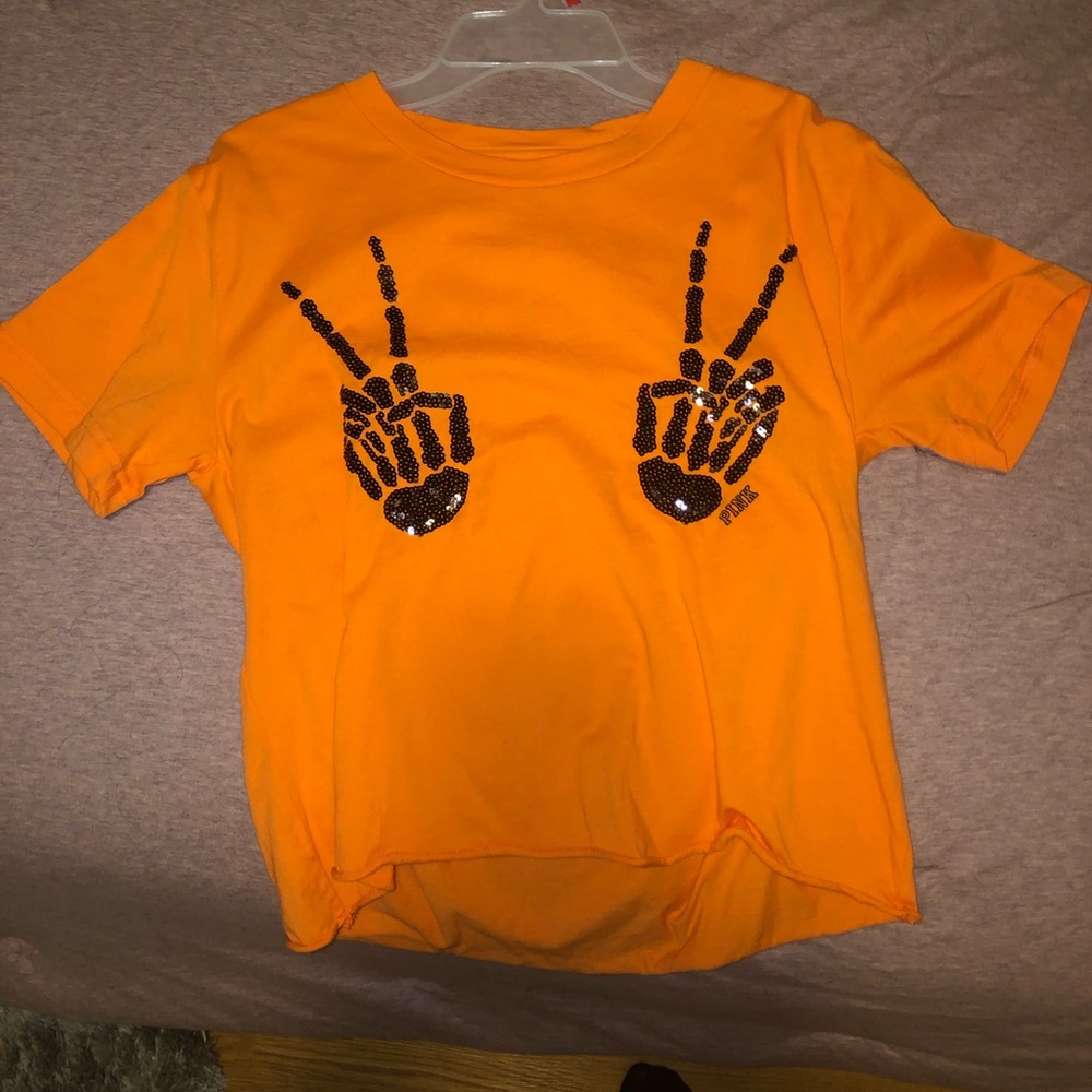 PINK Halloween crop top